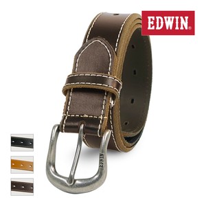 エドウイン EDWIN ベルト 0111229 レザー 牛革 日本製 パンチング メンズ レディース
