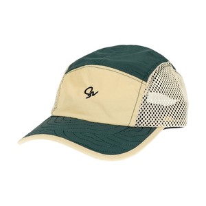 Baseball Cap UV Protection black 5 Panels Mesh Green