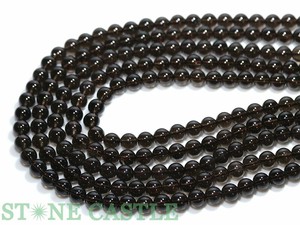 【丸ビーズ】スモーキークォーツ 8mm 【天然石 パワーストーン】