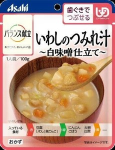 バランス献立　歯ぐきでつぶせる　いわしのつみれ汁 白味噌仕立て 100 g