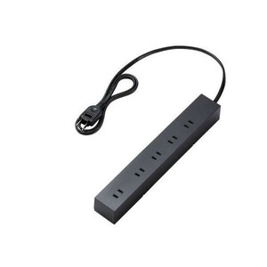 エレコム ELECOM 回転脚付上面5口+側面5口タップ 10個口 1m ブラック T-KF04-2