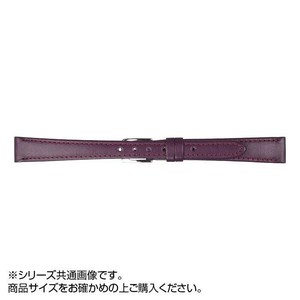 MIMOSA(ミモザ) 時計バンド Eカーフ 13mm ワイン (美錠:銀) CE-W13