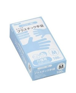 幸和製作所 テイコブ プラスチック手袋M (100入)020543 GL01-M