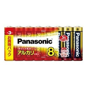 アルカリ乾電池 単3×8P LR6XJ/8SW