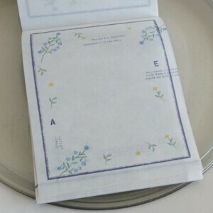 YOHAKU Memo Pad Encyclopedia of Plants and Flowers