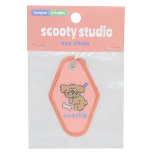 【キーホルダー】scooty studio 刺繍キーホルダー Charlie