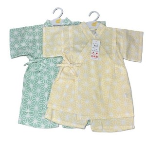 Kids' Yukata/Jinbei Hemp Leaves Made in Japan