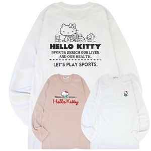 T-shirt Ladies fashion T-Shirt Hello Kitty Long T-shirt Sanrio Characters Printed Men's