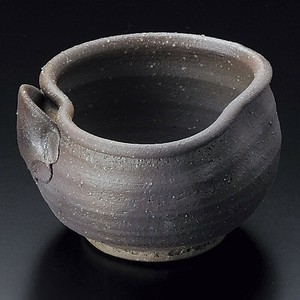 炭化変形片口鉢(信楽焼) 日本製 陶器 日本製 陶器