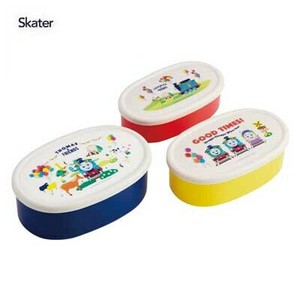 便当盒 抗菌加工 洗碗机对应 Skater 托马斯 3件每组