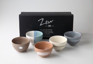 Mino ware Rice Bowl Pottery Set of 5 Made in Japan