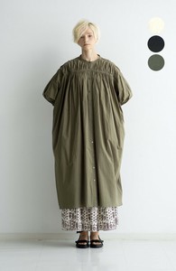 Casual Dress Gathered Dress Cotton