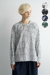 衬衫 褶边/木耳边 花卉图案
