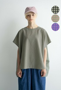 Button Shirt/Blouse Dolman Sleeve Gingham Check
