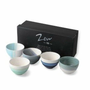 Mino ware Rice Bowl Pottery Set of 5 Made in Japan