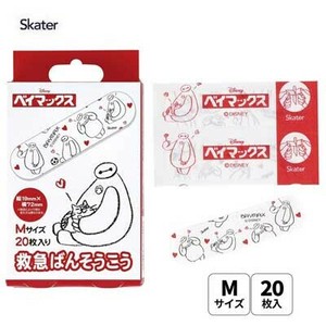 救急絆創膏 ばんそうこう M 19×72mm ベイマックス 25年 20枚入 QQB1 スケーター