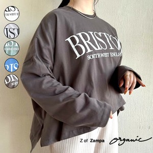 【2024AW新作】ビッグシルエット微起毛ロゴロングTシャツ