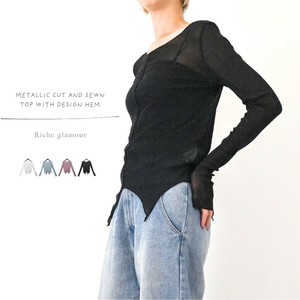 T-shirt Design Metallic Cut-and-sew