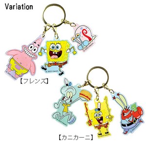 スポンジボブ 3チャーム キーホルダー