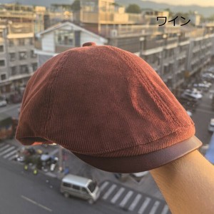 ハンチング 5色 ベレー帽 無地 シンプル カジュアル