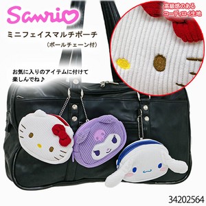サンリオ ミニポーチ バッグアクセ コインケース 小銭入れ 推し ファスナー付  ギャル 可愛い コーディロイ