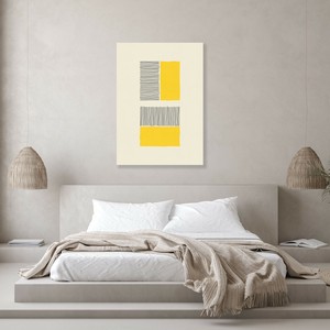 キャンバスアートパネル 【 抽象画305Y 】北欧　ジャパンディ　インテリアアート 抽象画