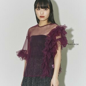 [SD Gathering] T 恤/上衣 薄纱蕾丝 热销商品 新颜色出品 非对称