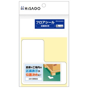 フロアシール 区画表示用 L型 白