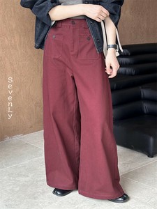 変わったデザイン  ロングパンツ スラックス レディース「2024新作」