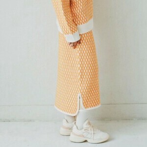 裙子 女士 下装 针织裙 提花 秋冬