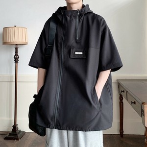Tシャツ 半袖 フード付き 無地 快適 メンズ ファッション BQ6166