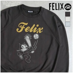 【FELIX THE CAT】ラグランBASEBALLスウェット【2025春物】【ユニセックス】