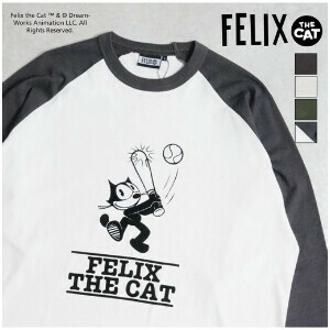 【FELIX THE CAT】ラグランフロッキーロンTee【2025春物】【ユニセックス】