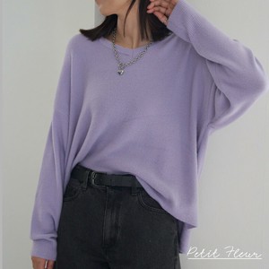Sweater/Knitwear Knit Pullover V-Neck