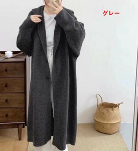 カーディガン 長袖  フード付き ニット  無地  ゆったり  快適  レディース ファッション  BQ6172