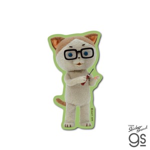 こまねこ ダイカットステッカー ラジボー 人形 アニメーション キャラクター 猫 可愛い グッズ KOMA005