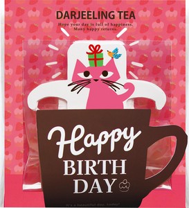バースデイティーバッグ　Happy BIRTHDAY　【紅茶／ダージリンティー／ギフト