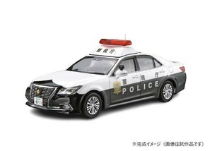 青島文化教材社 1/24 トヨタ GRS210 クラウンパトロールカー 警ら用 '16