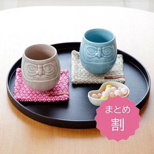 【まとめ割/業務用･ノベルティ】【縁起物／インバウンド】笑福SHOUFUKU だるま湯呑 DARUMA Cup