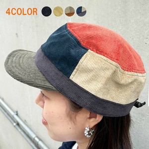 コーデュロイ ワークキャップ マルチカラー アウトドア 秋冬 帽子 メンズ レディース