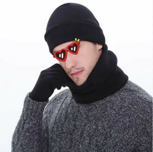 ニット帽子 マフラー 手袋  3点セット 厚手 保温 レディース ファッション BQ6195