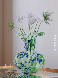 変わったデザイン 馬蹄の花瓶 花瓶 ガラス「2024新作」