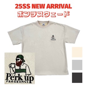 ★実績柄×ポンチスウェード★ポンチスウェード胸刺繍Tee(3月納品)【2025年春夏新作商品】