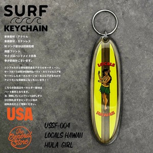 サーフボード アクリル キーホルダー　キーチェーン　サーフィン　サーフ　ハワイ　HAWAII　サーファー