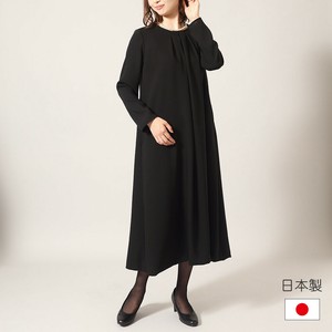 日本製 前タック フレア フォーマルワンピース フォーマル 洗える ワンピース