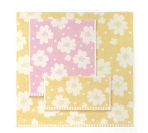 擦手巾/毛巾 米色 花朵 粉色