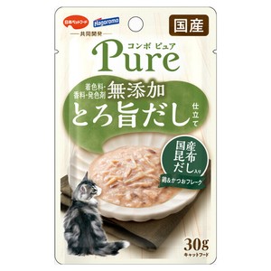 ［日本ペットフード］コンボ ピュア キャット パウチ 鶏＆かつお・国産昆布だし入り 30g