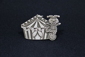 【 帯留め 】真鍮　サーカス  (1173-1425-010)