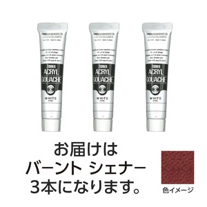ターナー　アクリルガッシュ　20ml　34バーントシェナー　3個