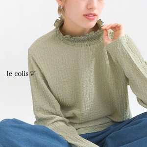 T-shirt High-Neck Shirring Cut-and-sew [S/S NEW]